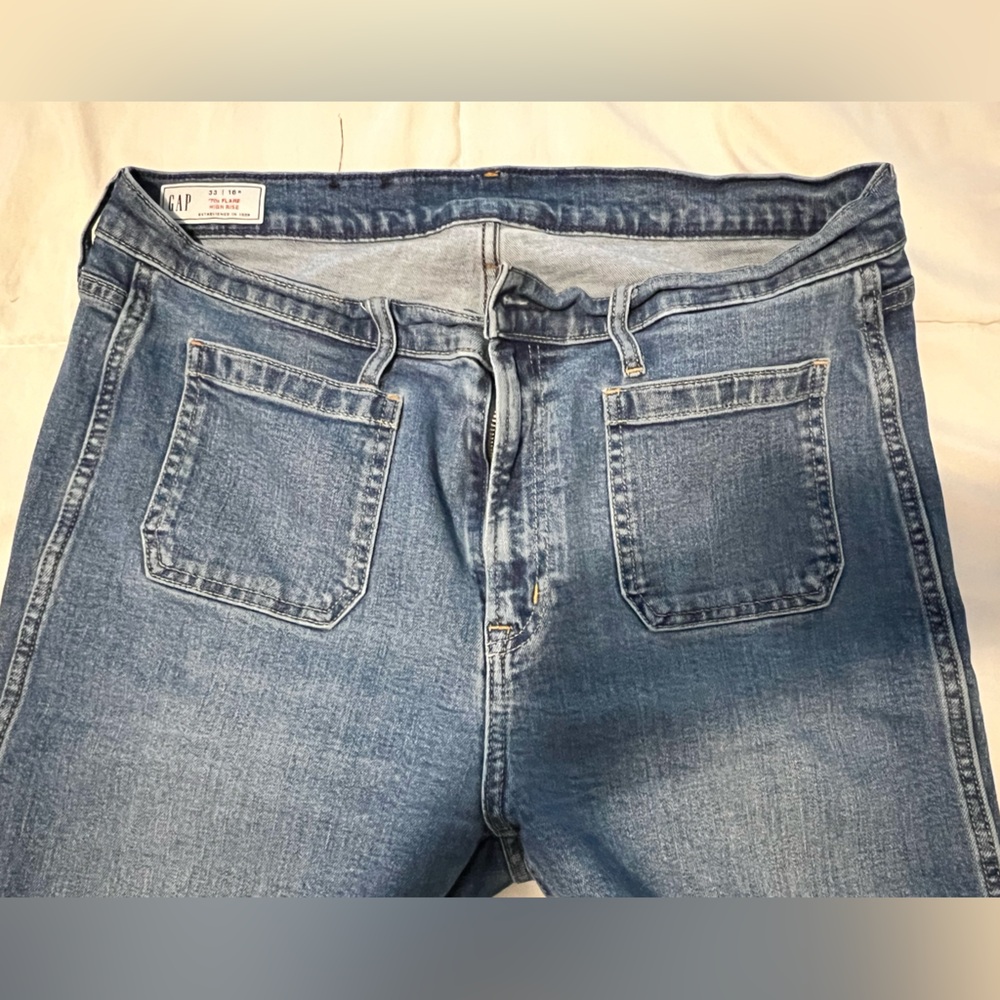 Gap high rise flare jeans size 16